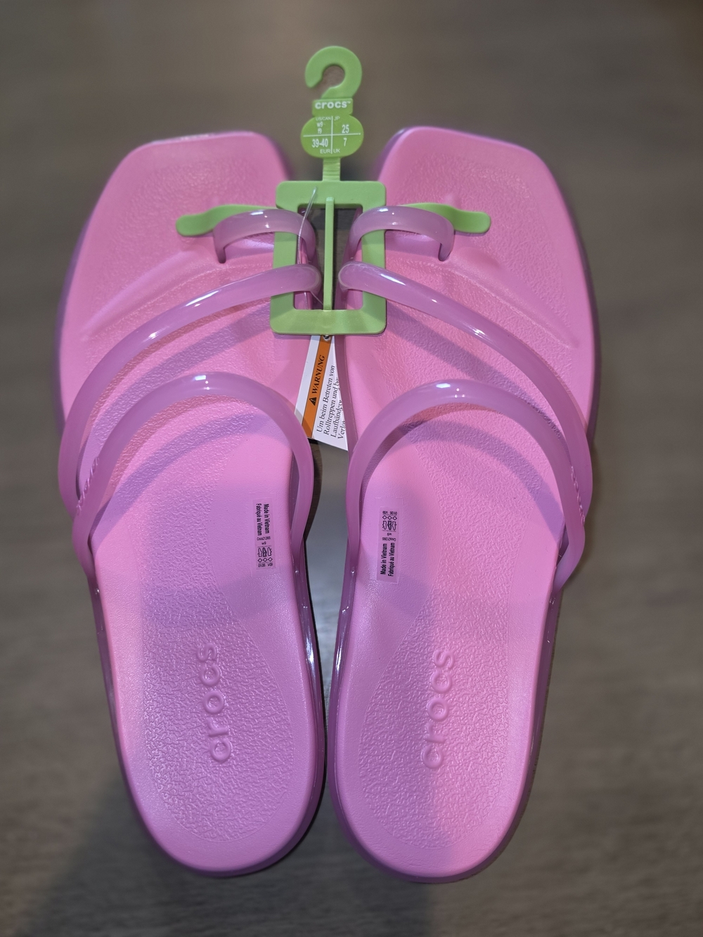 Crocs Women's Miami Jelly Toe Loop Sandals